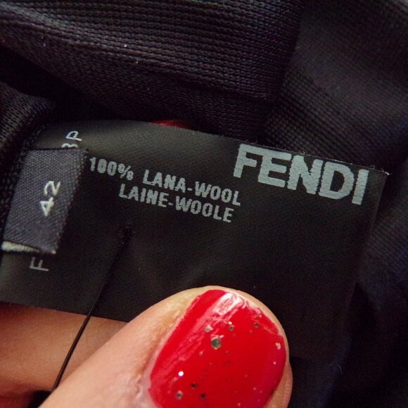 NWOT Fendi wool Midi Italian dress 42 - Picture 8 of 9
